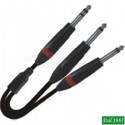 CAVO PROFESSIONALE LUNGHEZA 1 METRO SERIE Y JACK 2JACKYZZJ100