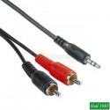 CAVO AUDIO JACK3,5 STEREO-2 SPINA RCA LUNGHEZZA 1,5 METRIYEZZR150