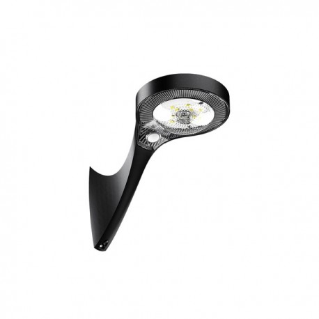 LED SOLARE DA PARETE 200lm CREPUSCOLARE PIU\' SENSORE PIR