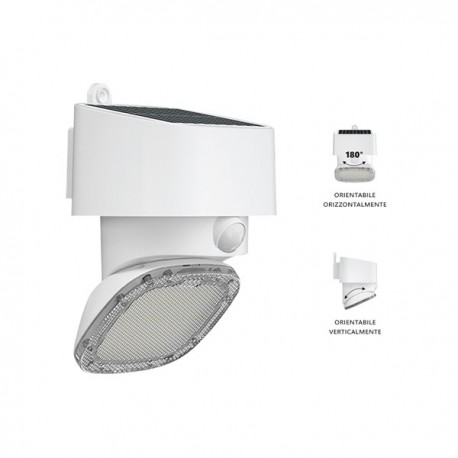 LED SOLARE MULTIFUNZIONE E ORIENTABILE 2000 LUMEN