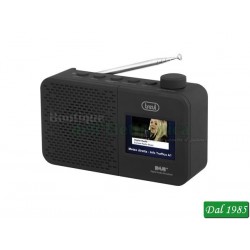 Radio Digitale Portatile DAB DAB+ FM RDS AUX-IN Trevi DAB 7F92 R Nero