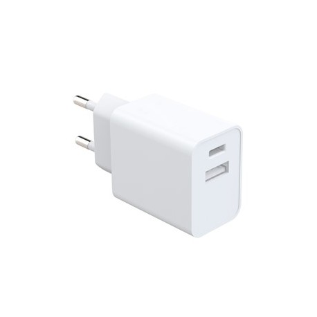 ADATTATORE DA RETE 100-240 VOLT USB+USB Type-C 18 WATT