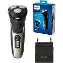 PHILIPS SHAVER SERIE 3000 RASOIO ELETTRICO WET & DRY E RIFINITORE A SCOMPARSA CON ASTUCCIO DA VIAGGIO (modello S3230/52)