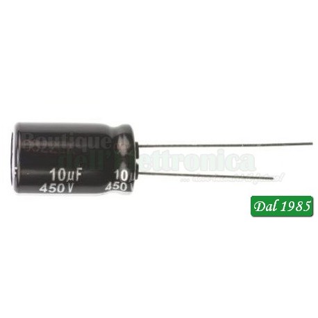 10uF 400V,CONDENSATORE ELETTROLITICO