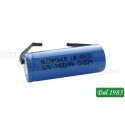 BATTERIA LITIO RICARICABILE 3,7V 1300Mah TIPO 18500