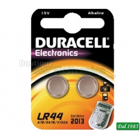 PILE LR 44 DURACELL ALKALINE - MANGANESE